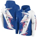 Crystal Palace Dynamic Slash Blue White Hoodie Best Selling