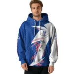 Crystal Palace Dynamic Slash Blue White Hoodie Best Selling