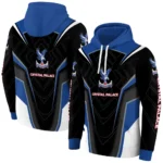 Crystal Palace Futuristic Pattern Blue Black Hoodie Best Selling