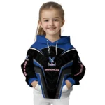Crystal Palace Futuristic Pattern Blue Black Hoodie Best Selling
