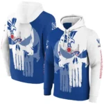 Crystal Palace Graphic Punisher Blue White Hoodie Best Selling