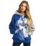 Crystal Palace Graphic Punisher Blue White Hoodie Best Selling