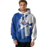 Crystal Palace Graphic Punisher Blue White Hoodie Best Selling