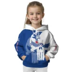 Crystal Palace Graphic Punisher Blue White Hoodie Best Selling