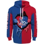 Crystal Palace Heartbeat Graphic Blue Hoodie Best Selling