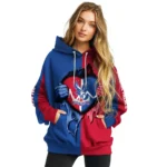 Crystal Palace Heartbeat Graphic Blue Hoodie Best Selling