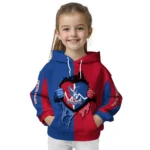 Crystal Palace Heartbeat Graphic Blue Hoodie Best Selling