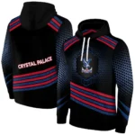 Crystal Palace Hexagonal Pattern Blue Black Hoodie Best Selling