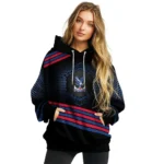 Crystal Palace Hexagonal Pattern Blue Black Hoodie Best Selling