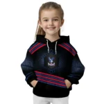 Crystal Palace Hexagonal Pattern Blue Black Hoodie Best Selling