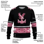 Crystal Palace Pink Ribbon Black Pink Sweater Best Selling