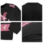 Crystal Palace Pink Ribbon Black Pink Sweater Best Selling
