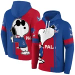 Crystal Palace Playful Snoopy Blue Hoodie Best Selling