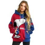 Crystal Palace Playful Snoopy Blue Hoodie Best Selling