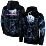 Crystal Palace Skull Artwork Blue Black Hoodie Best Selling