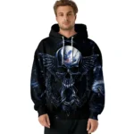 Crystal Palace Skull Artwork Blue Black Hoodie Best Selling