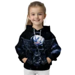 Crystal Palace Skull Artwork Blue Black Hoodie Best Selling