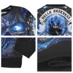 Crystal Palace Skull Intensity Blue Black Sweater Best Selling