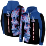 Crystal Palace Skull Motif Blue Black Hoodie Best Selling