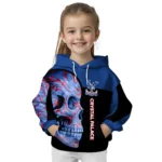 Crystal Palace Skull Motif Blue Black Hoodie Best Selling