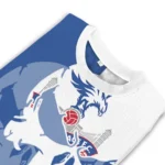 Crystal Palace Skull Split Blue White Sweater Best Selling