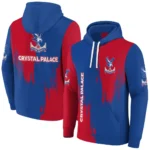 Crystal Palace Splatter Effect Blue Hoodie Best Selling