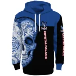 Crystal Palace Sugar Skull Blue Black Hoodie Best Selling