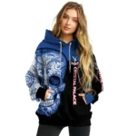 Crystal Palace Sugar Skull Blue Black Hoodie Best Selling