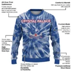 Crystal Palace Tie Dye Designs Blue Sweater Best Selling