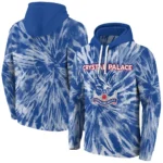 Crystal Palace Tie Dye Pattern Blue Hoodie Best Selling
