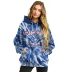 Crystal Palace Tie Dye Pattern Blue Hoodie Best Selling