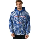 Crystal Palace Tie Dye Pattern Blue Hoodie Best Selling