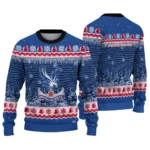 Crystal Palace Tree Pattern Blue Sweater Best Selling