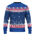 Crystal Palace Tree Pattern Blue Sweater Best Selling