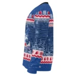 Crystal Palace Tree Pattern Blue Sweater Best Selling