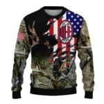 Custom Ac Milan American Flag Claw Sweater Best Selling