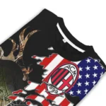 Custom Ac Milan American Flag Claw Sweater Best Selling