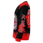 Custom Ac Milan Burst Swirl Red Sweater Best Selling