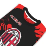 Custom Ac Milan Burst Swirl Red Sweater Best Selling