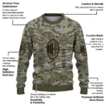 Custom Ac Milan Camouflage Blend Sweater Best Selling