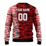 Custom Ac Milan Camouflage Stripe Red White Sweater Best Selling