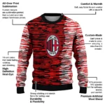 Custom Ac Milan Camouflage Stripe Red White Sweater Best Selling