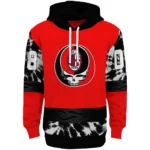 Custom Ac Milan Grateful Vibes Red Hoodie Best Selling