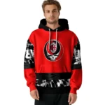 Custom Ac Milan Grateful Vibes Red Hoodie Best Selling