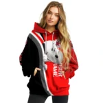 Custom Ac Milan Peeking Snoopy Red Hoodie Best Selling
