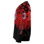 Custom Ac Milan Pixel Flow Red Black Sweater Best Selling