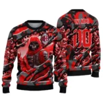 Custom Ac Milan Skull Horde Red Sweater Best Selling
