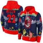 Custom Ac Milan Spongebob Patrick Star Red Navy Hoodie Best Selling