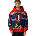 Custom Ac Milan Spongebob Patrick Star Red Navy Hoodie Best Selling