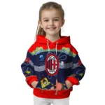 Custom Ac Milan Spongebob Patrick Star Red Navy Hoodie Best Selling